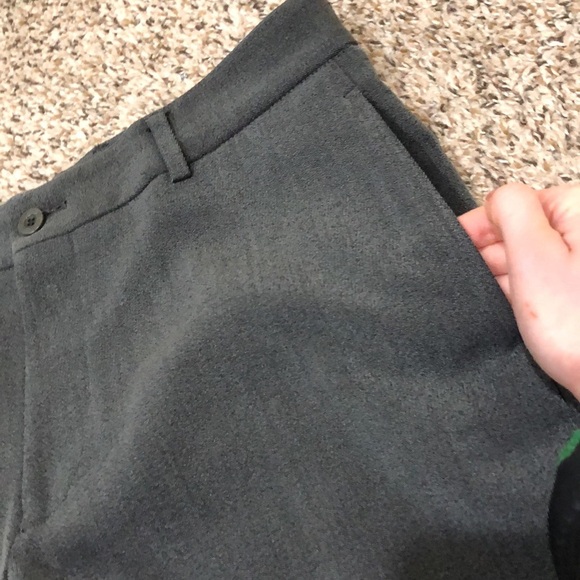 Armani Collezioni Straight Leg Pants Size 14 Dark Gray 11” High Rise - Picture 3 of 10